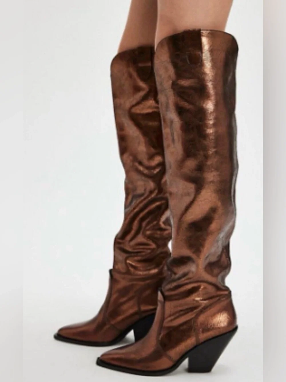 Free People Triple Crown Over-The-Knee Slouch Boots